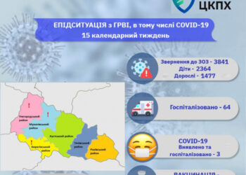 Минулого тижня на ГРВІ на Закарпатті захворіли понад 3800 осіб
