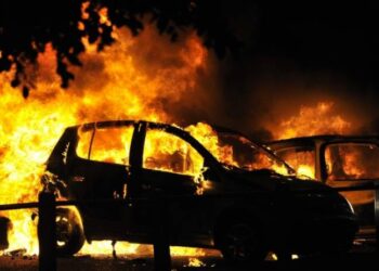 У Хусті горіла Mazda