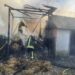 У Лазах на Тячівщині згорів навіс із сіном (ФОТО)