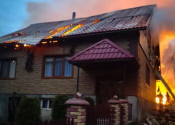 У Негровці Колочавської громади через пожежу в хліві вигорів розташований поруч будинок (ФОТО)