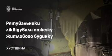 У Негровці на Хустщині врятували будинок, що загорівся