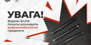 Увага, нова загроза! російські війська почали застосовувати БпЛА, що розкидають вибухонебезпечні предмети