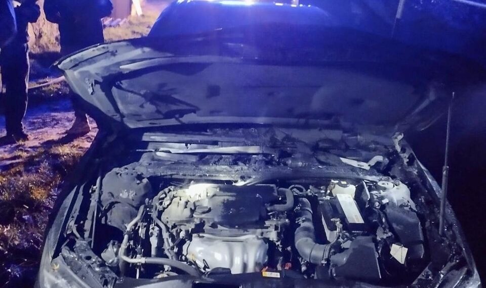 В Уклині на Мукачівщині вночі згоріла Toyota Camry