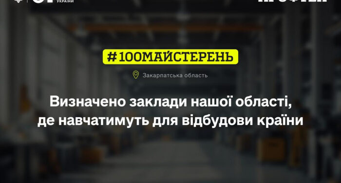 15 млн 703 тис. грн державних коштів — для розвитку професійної освіти Закарпатської області
