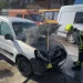 На одній з вулиць Хуста горів легковий автомобіль — Закарпаття