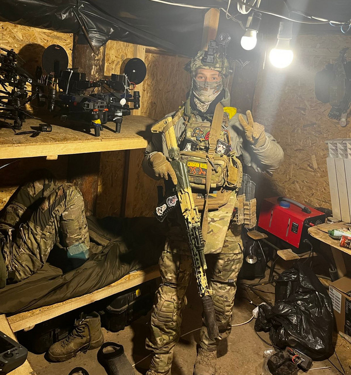 У бліндажі на бойовій позиції