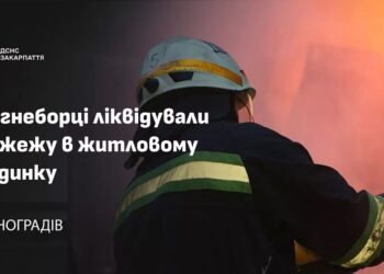 У Виноградові через пожежу в кімнаті ледь не вигорів будинок