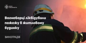 У Виноградові через пожежу в кімнаті ледь не вигорів будинок