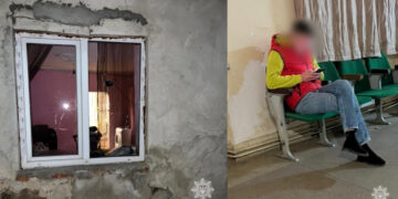 В Ужгороді таксист після конфлікту з пасажирами пошкодив вікна в їх будинку (ФОТО)