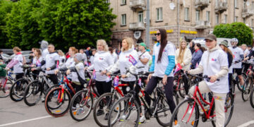Закарпатська компанія взяла участь у масштабному велопробігу в Луцьку на підтримку Героїв