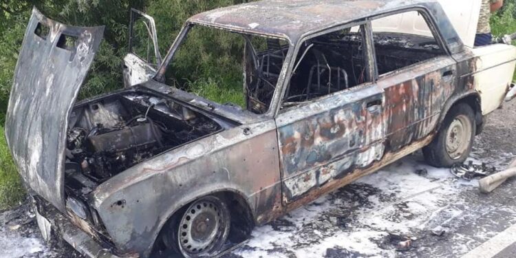 У Смологовиці Іршавської громади вночі горів ВАЗ