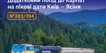 Укрзалізниця запустить додатковий потяг “Київ — Ясіня”: продаж квитків уже відкрито
