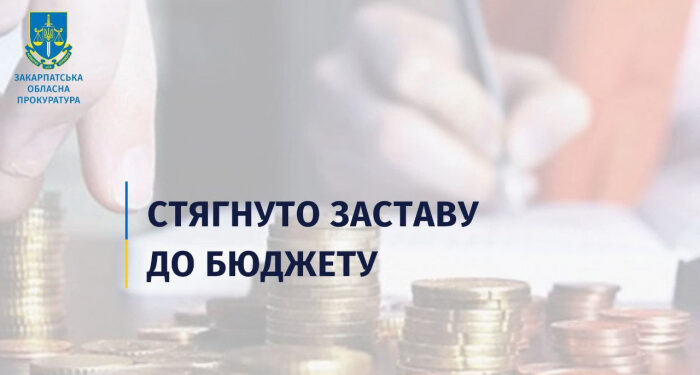 За клопотаннями прокуратури на Великоберезнянщині звернуто до бюджету понад 820 тис грн застави