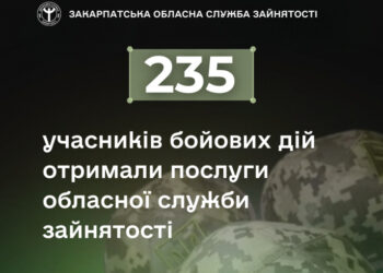 235 учасників бойових дій отримали послуги обласної служби зайнятості з початку року