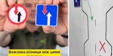 Зверніть увагу на колір стрілок: автошкола пояснила, яка різниця між цими дорожніми знаками — Закарпаття