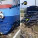 Аварія на переїзді: на Закарпатті дизельний потяг зіткнувся з Tesla –