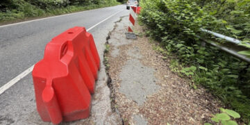 На Закарпатті ліквідують зсуви на трасі Н-13 біля Великого Березного у межах грантового проєкту