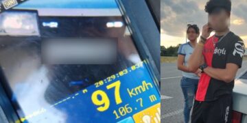 Неподалік Ужгорода патрульні наздогнали та виписали 6 штрафів неповнолітньому “гонщикові” без посвідчення водія (ФОТО)