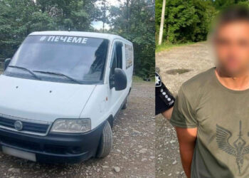 У Лозянському Міжгірської громади уродженець Дніпропетровщини, тікаючи на вкраденому бусі, побив його власника, котрий йому перешкоджав (ФОТО)