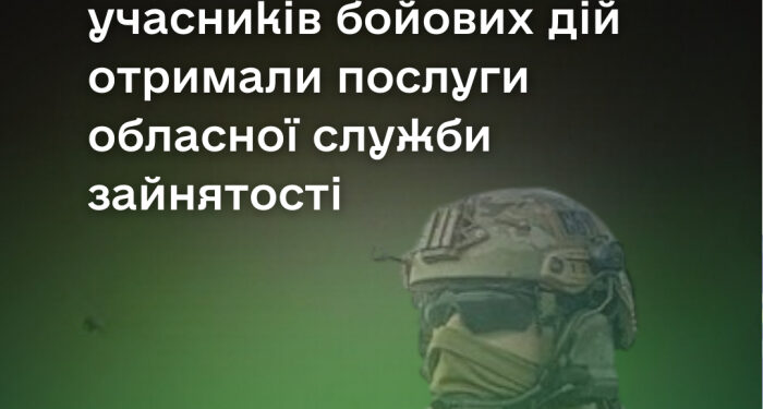 263 учасників бойових дій отримали послуги обласної служби зайнятості з початку року