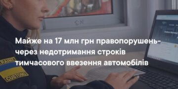 Майже на 17 млн грн правопорушень – через недотримання строків тимчасового ввезення автомобілів
