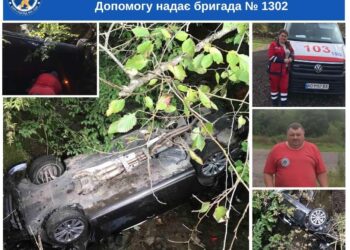 На Закарпатті іноземець зірвався на авто у прірву (ФОТО)