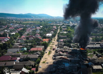 Навчальний політ БпЛА в Ужгороді допоміг виявити пожежу (ФОТО)