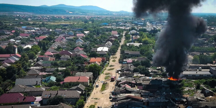 Навчальний політ БпЛА в Ужгороді допоміг виявити пожежу (ФОТО)