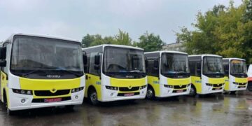 Новини Львів: Перші 5 нових автобусів з низькопідлоговою секцією та кондиціюванням отримало комунальне АТП-1