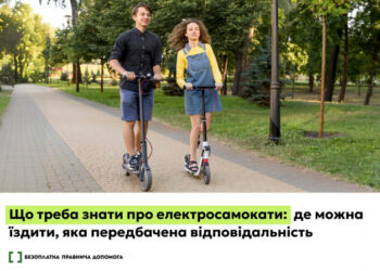 Що треба знати про електросамокати: де може їздити, яка передбачена відповідальність