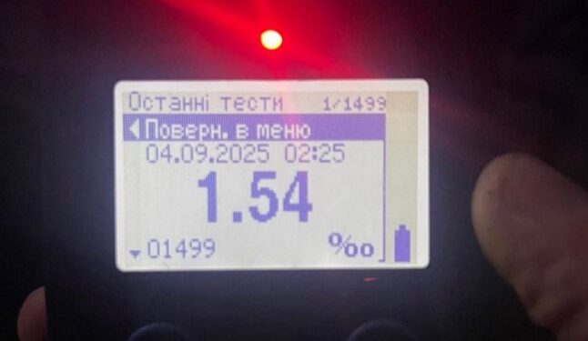 Виявлено нетверезого керманича, який ігнорував вимоги поліції — Закарпаття