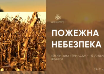 Останні дні літа будуть спекотними: на Закарпатті оголошено надзвичайний рівень пожежної небезпеки