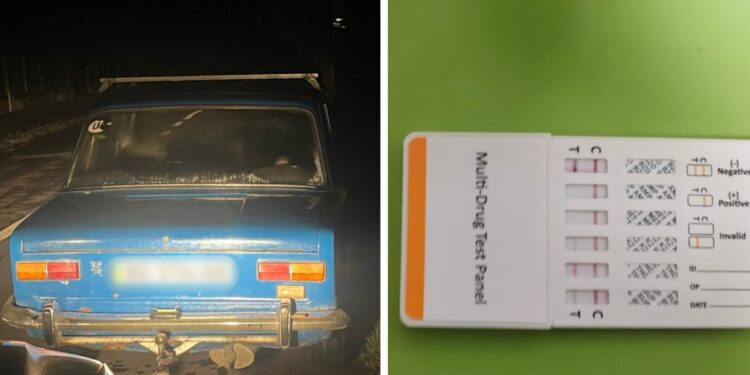 В Ужгороді зупинили водія без прав і під наркотиками (ФОТО)