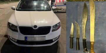 Закарпатські прикордонники вилучили в угорця ножі та мачете (ФОТО)