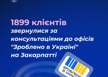 1899 клієнтів звернулися за консультаціями до офісів “Зроблено в Україні” на Закарпатті з початку року