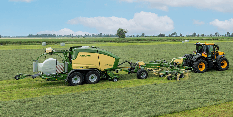 KRONE представив Swadro BaleTrain TC 880 Pro – валкування і пресування в одній машині – Техніка