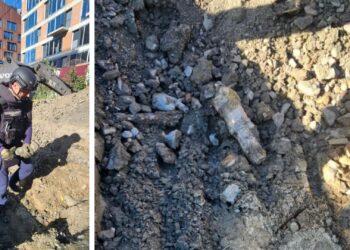 Будівельники в Ужгороді натрапили на снаряд Другої світової війни (ФОТО)