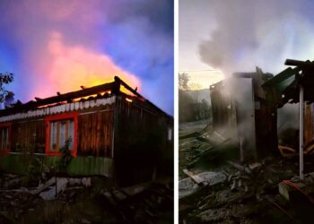 На Рахівщині вранці згорів житловий будинок (ФОТО)