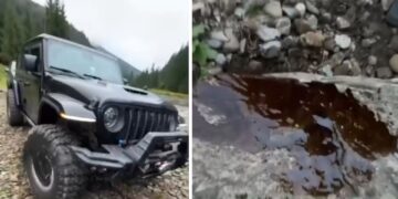 Поліція розслідує забруднення річки після заїзду джиперів на Закарпатті (ФОТО)