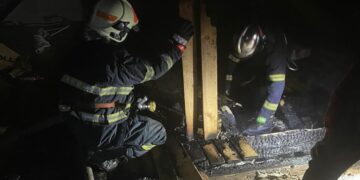 Уночі на Ужгородщині палав житловий будинок (ФОТО)
