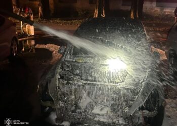 В Ужгороді затримали студента, який підпалив Tesla місцевої дизайнерки (ФОТО)