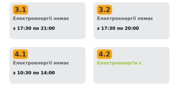 Економіка: 26 листопада лише дві підгрупи споживачів Львівщини матимуть електроенергію впродовж всієї доби