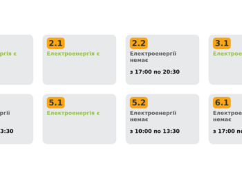 Економіка: Удосвіта 25 листопада Львівобленерго запровадило новий графік відключень електроенергії