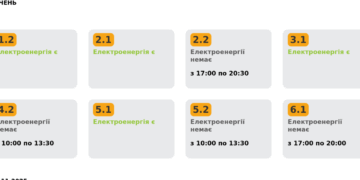 Економіка: Удосвіта 25 листопада Львівобленерго запровадило новий графік відключень електроенергії