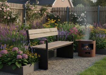 Метал чи дерево: який матеріал краще для дачної лавки