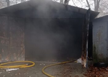 На Мукачівщині рятувальники загасили пожежу в гаражі (ФОТО)