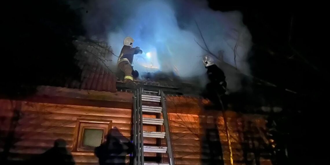 На Тячівщині згоріла новозбудована лазня під час першого розпалювання (ФОТО)