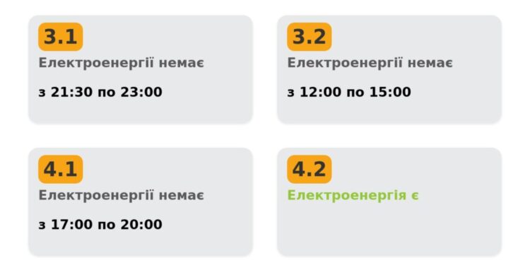 Економіка: Світло на Львівщині 29 листопада не вимикатимуть лише одній підгрупі споживачів