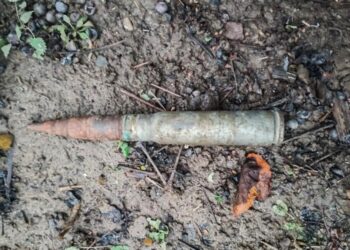 На Закарпатті жінка знайшла артснаряд часів Другої світової у власному дворі (ФОТО)